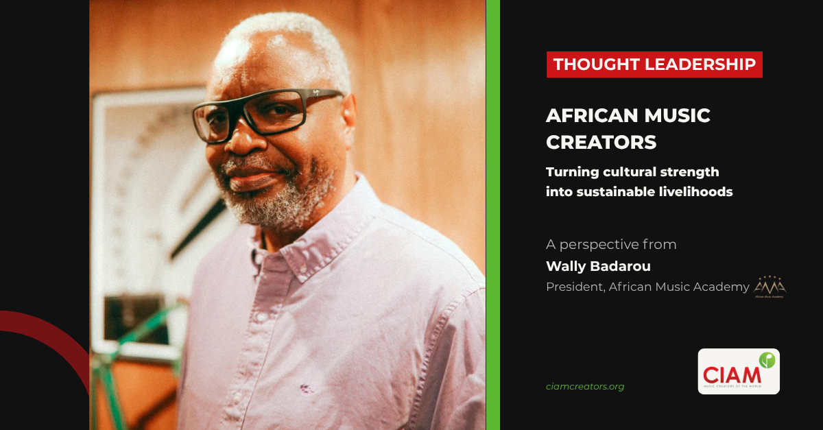 Wally Badarou, President of the African Music Academy (AMA)